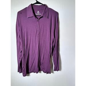 Carroll & Co Purple Beverly Hills Pasadena Long Sleeves Button Up Shirt Size L